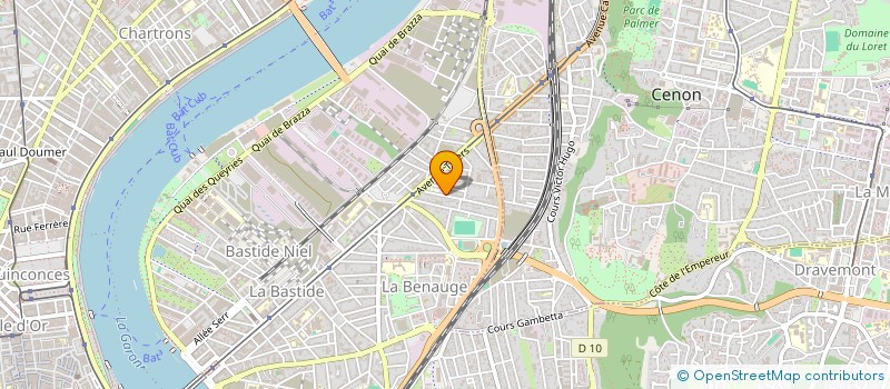 localisation de l'entreprise AMIS DE L ORGUE STE MARIE DE LA BASTIDE à BORDEAUX