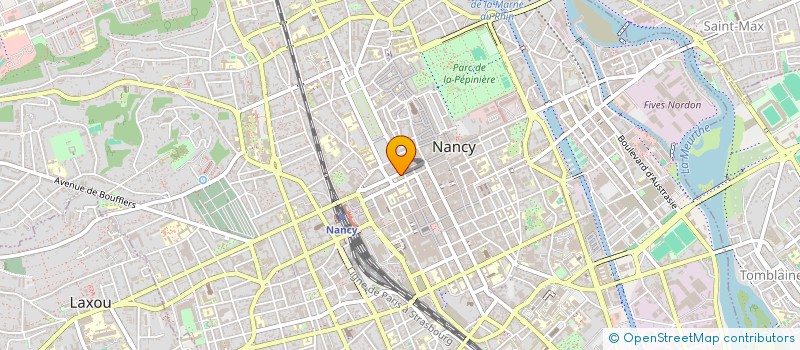 localisation de l'entreprise AMIS DE LA BIBLIOTHEQUE - MEDIATHEQUE DE NANCY  NANCY