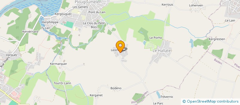 localisation de l'entreprise AMIS DE LA CHAPELLE DE LESTREVIAU à PLOUGOUMELEN