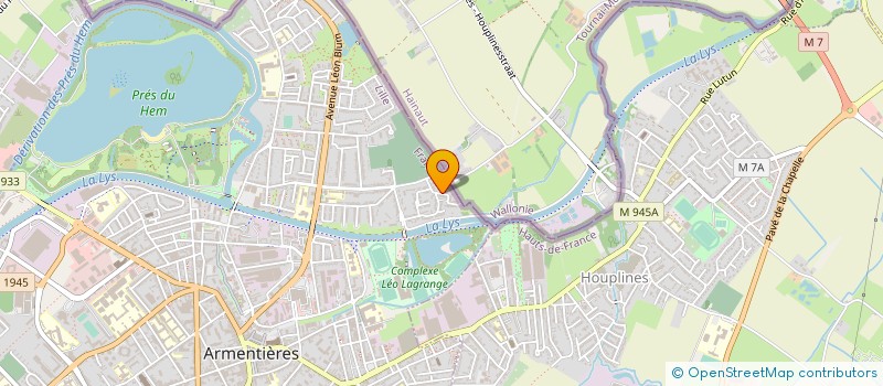 localisation de l'entreprise AMIS DE LA COUNTRY  ARMENTIERES