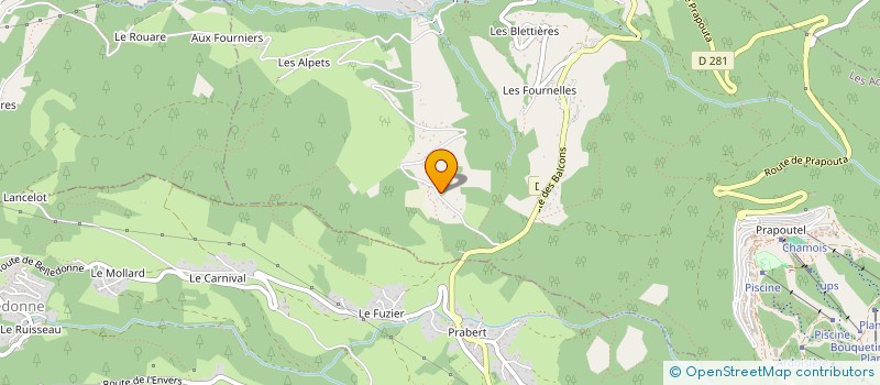 localisation de l'entreprise AMIS DE LA NATURE FRANCE - ASSOCIATION LOCALE DE BRIGNOUD  LES ADRETS