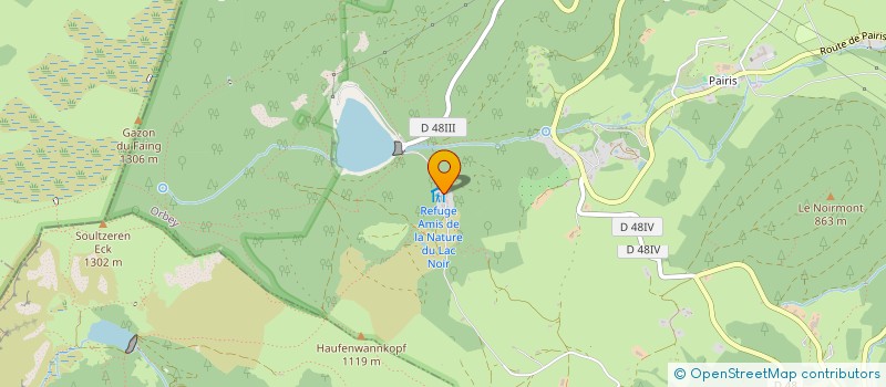 localisation de l'entreprise AMIS DE LA NATURE VAL D ORBEY  ORBEY