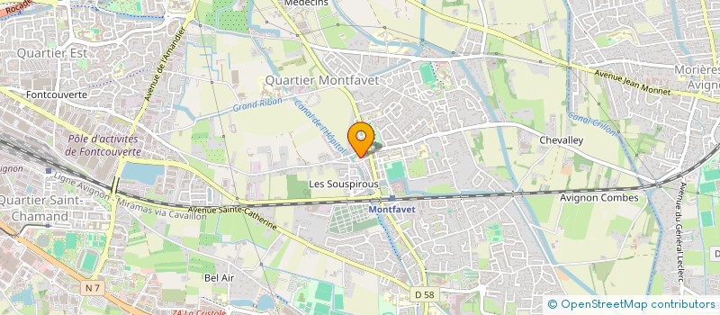 localisation de l'entreprise AMIS DE LA PAROISSE NOTRE DAME DE BON REPOS DE MONTFAVET  AVIGNON