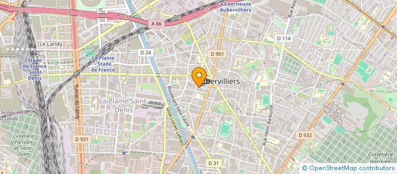 localisation de l'entreprise AMIS DE LA PRESSE INDEP SEINE ST DENIS à AUBERVILLIERS