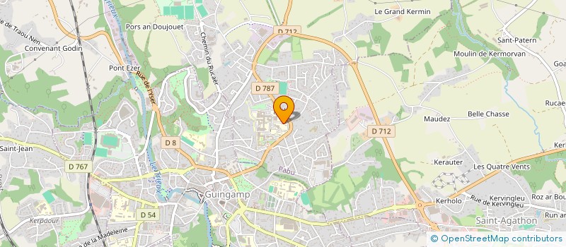 localisation de l'entreprise AMIS DE LA RESIDENCE HOPITAL DE GUIGAMP à PABU