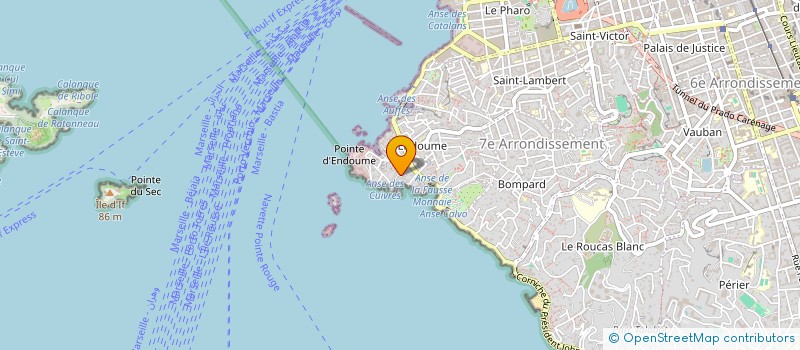 localisation de l'entreprise AMIS DE LA STATION MARINE D'ENDOUME à MARSEILLE