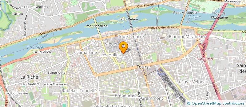 localisation de l'entreprise AMIS DE LA TOUR CHARLEMAGNE à TOURS