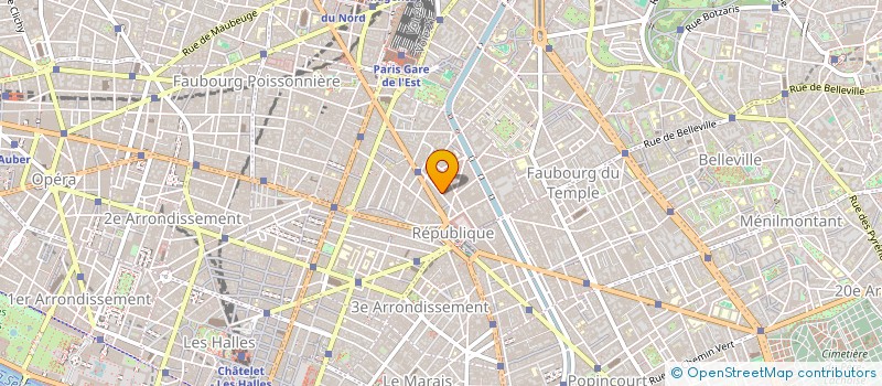 localisation de l'entreprise AMIS DE LEGLISE ET DE L'ORGUE DE SAINT MARTIN DES CHAMPS  PARIS