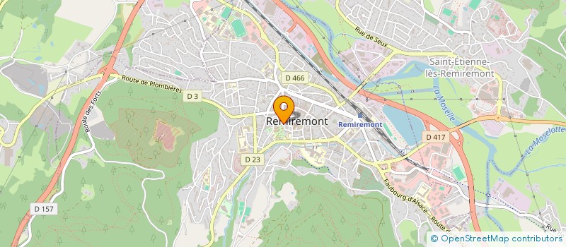 localisation de l'entreprise AMIS DE REMIREMONT & SITES HAUTES VOSGES à REMIREMONT