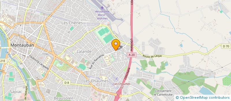 localisation de l'entreprise AMIS DE RESF82 - ARESF82.  MONTAUBAN