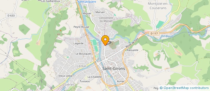localisation de l'entreprise AMIS DE SAINT-LIZIER ET DU COUSERANS à SAINT-GIRONS