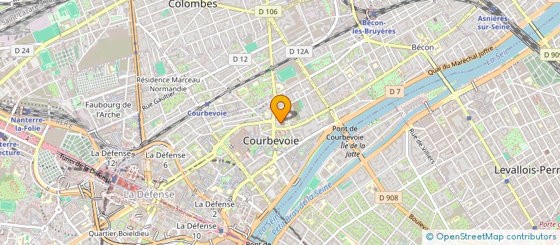 localisation de l'entreprise AMIS DE ST PIERRE ST PAUL à COURBEVOIE
