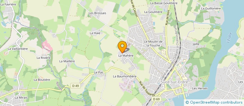 localisation de l'entreprise AMIS DE TERRE DE VIE  CHAPELLE-SUR-ERDRE (LA)