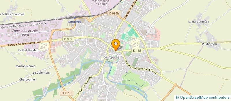 localisation de l'entreprise AMIS DES ARTS  SURGERES