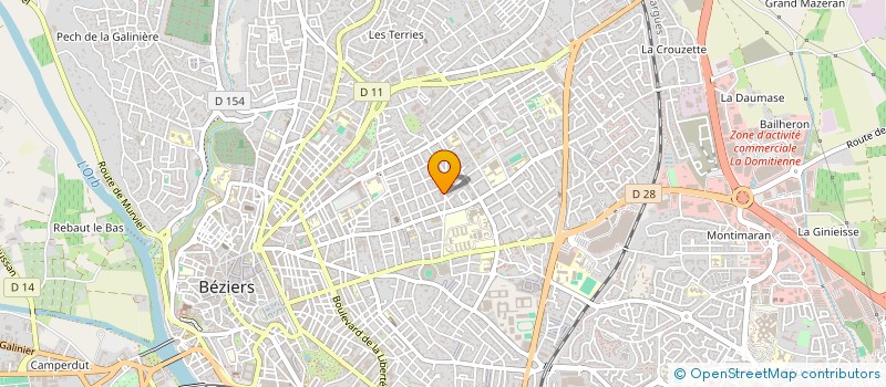 localisation de l'entreprise AMIS DES ARTS DU BITERROIS (ADAB)  BEZIERS