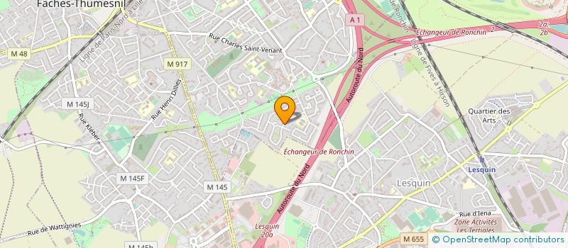 localisation de l'entreprise AMIS DES ARTS RONCHINOIS à RONCHIN