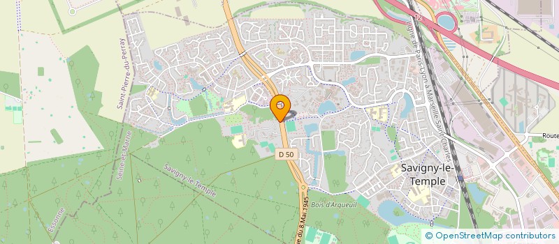 localisation de l'entreprise AMIS DES CHATEAUX DE LA GRANGE  SAVIGNY-LE-TEMPLE