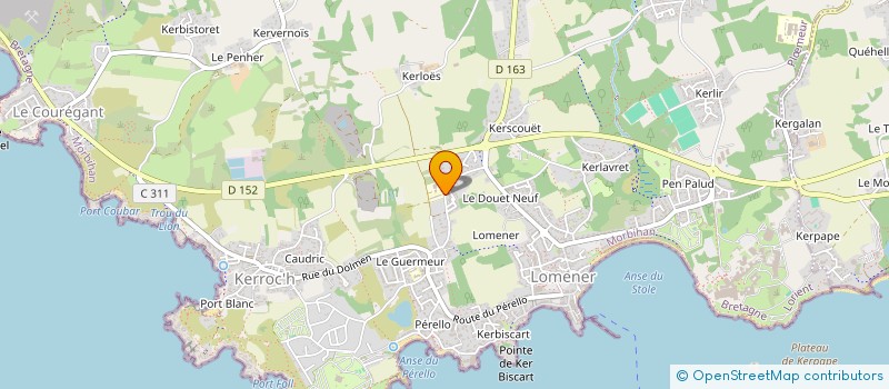 localisation de l'entreprise AMIS DES ECOLES PUBLIQUES DU GUERMEUR  PLOEMEUR