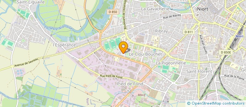 localisation de l'entreprise AMIS DES OISEAUX DES DEUX SEVRES  BRION-PRES-THOUET