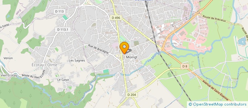 localisation de l'entreprise AMIS DES ORGUES DE VERRIERES-EN-FOREZ  VERRIERES-EN-FOREZ