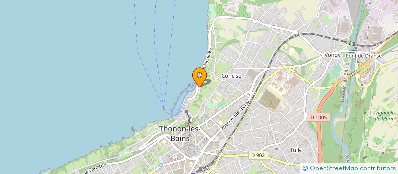 localisation de l'entreprise AMIS DU 74 à THONON-LES-BAINS