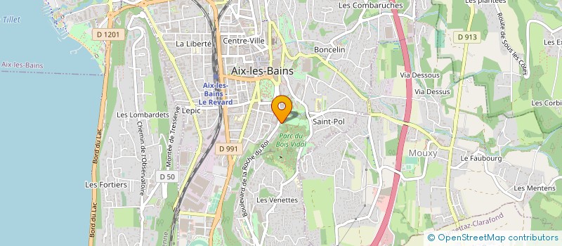 localisation de l'entreprise AMIS DU BERNASCON  AIX-LES-BAINS