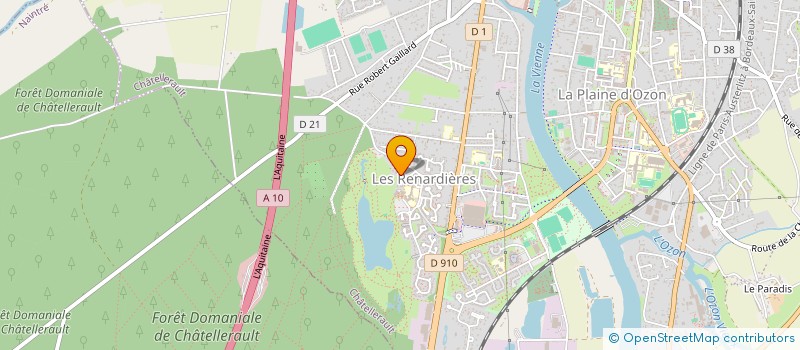 localisation de l'entreprise AMIS DU CARILLON BOLLEE DE CHATELLERAULT  CHATELLERAULT