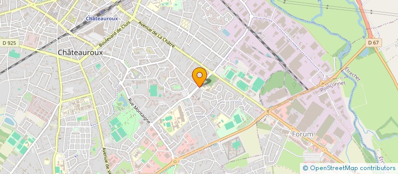 localisation de l'entreprise AMIS DU CENTRE HISTOIRE ET MEMOIRE DE LA RESISTANCE ET DE LA DEPORTATION DANS L'INDRE à CHATEAUROUX