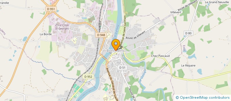 localisation de l'entreprise AMIS DU CHATEAU DE ST GERMAIN  CONFOLENS