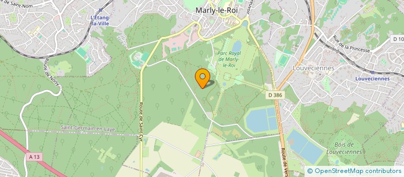 localisation de l'entreprise AMIS DU DOMAINE DE MARLY  MARLY-LE-ROI