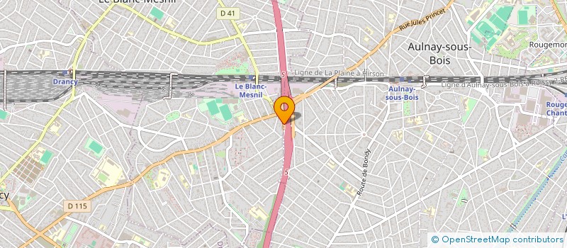 localisation de l'entreprise AMIS DU FOOTBALL 93 à LE BLANC-MESNIL