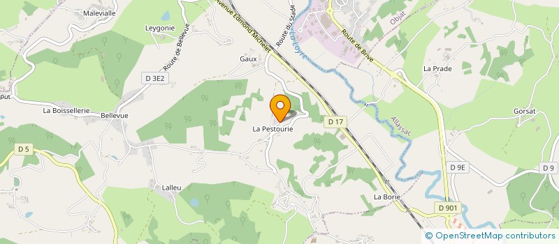 localisation de l'entreprise AMIS DU MARCHE DE BRIVE  SAINT-AULAIRE