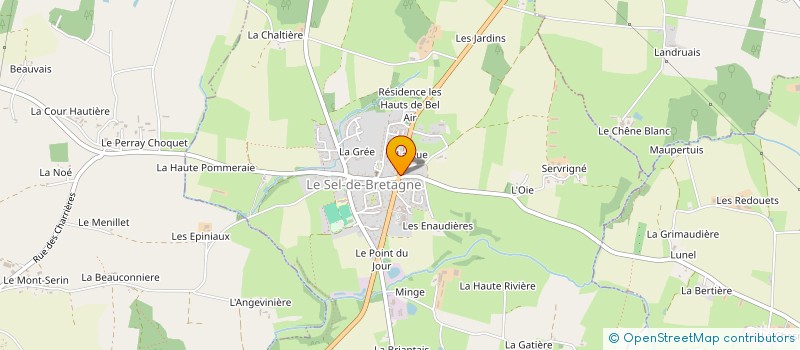 localisation de l'entreprise AMIS DU MUSEE D'EUGENE  LE SEL-DE-BRETAGNE