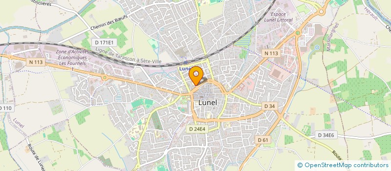 localisation de l'entreprise AMIS DU THEATRE POPULAIRE DE LUNEL  LUNEL