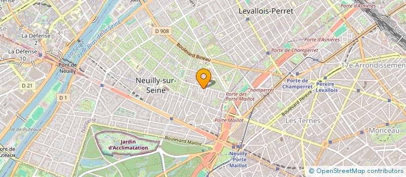 localisation de l'entreprise AMIS DULUD à NEUILLY-SUR-SEINE