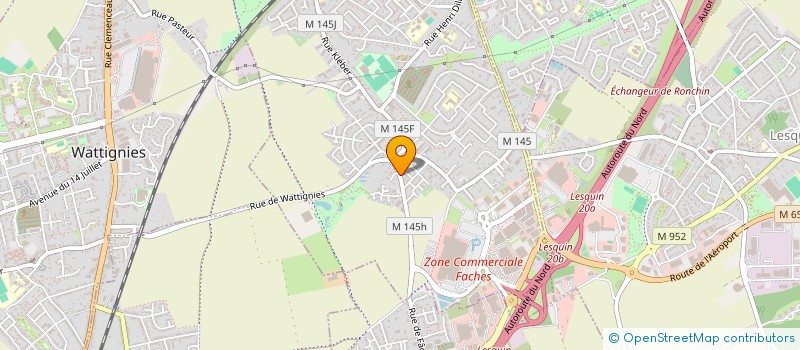 localisation de l'entreprise AMIS ECOLE MUSIQUE PROMO JAZZ  FACHES-THUMESNIL