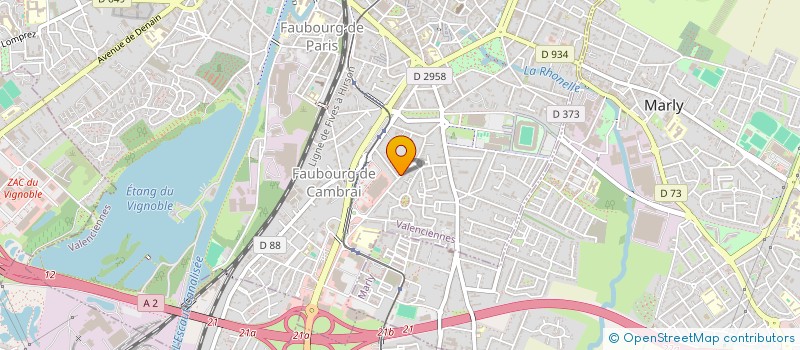 localisation de l'entreprise AMIS & ENSEIGNANTS ECOLE GARCONS AERODRO  VALENCIENNES