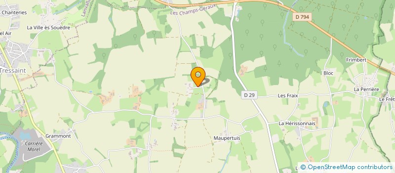 localisation de l'entreprise AMIS ET MENEURS DES AUBRIAIS  LES CHAMPS-GERAUX