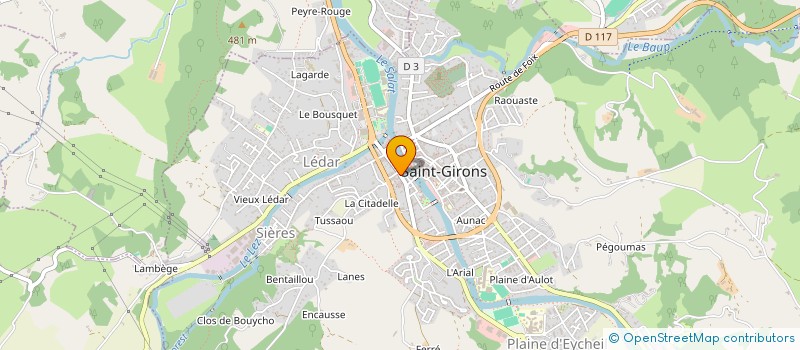 localisation de l'entreprise AMIS INFORMATIQUE à SAINT-GIRONS