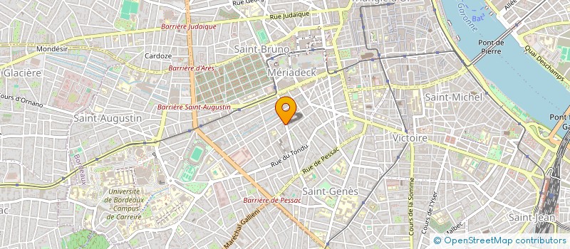 localisation de l'entreprise AMIS J RIVIERE ET A FOURNIER à BORDEAUX