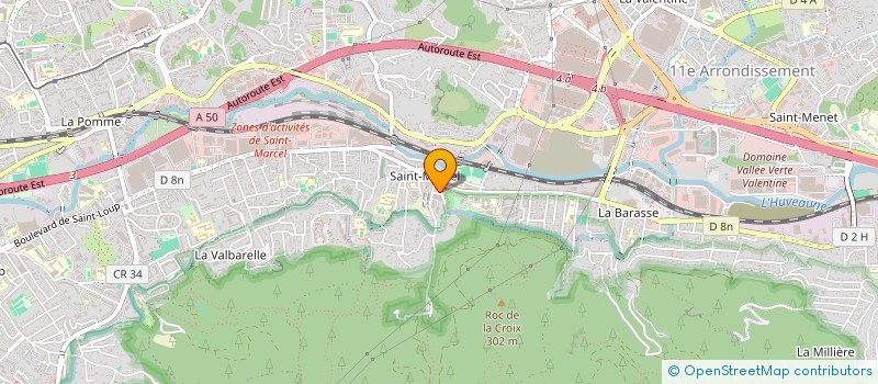 localisation de l'entreprise AMIS LA VALLEE HUVEAUNE & MASSIF ST CYR à MARSEILLE