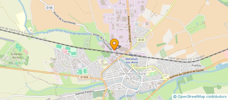 localisation de l'entreprise AMIS-MOTS  VERNEUIL D'AVRE ET D'ITON