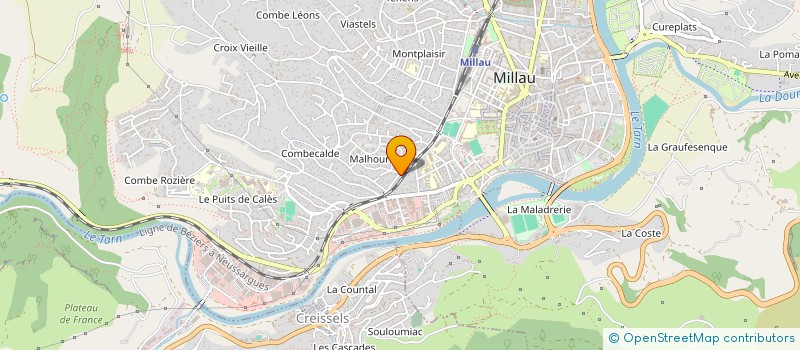 localisation de l'entreprise AMIS MUSICIENS EUROPEENS à MILLAU