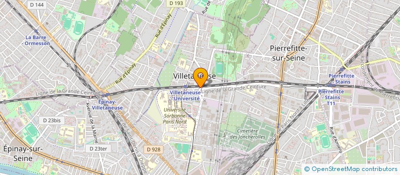 localisation de l'entreprise AMIS MUSIQUE UNIV PARIS ND VILLETANEUSE à VILLETANEUSE