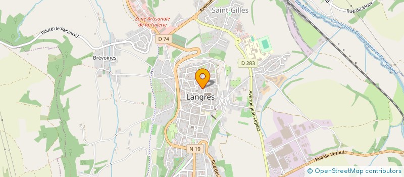 localisation de l'entreprise AMIS ORGUES VILLE LANGRES à LANGRES