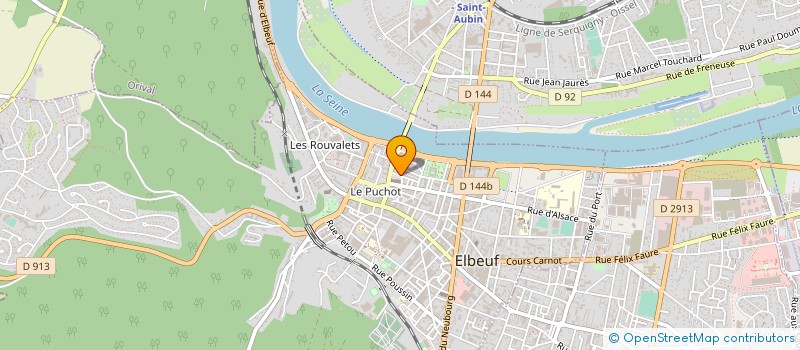 localisation de l'entreprise AMIS PETITS FRERES PAUVRES ELBEUF ET  REGION  ELBEUF