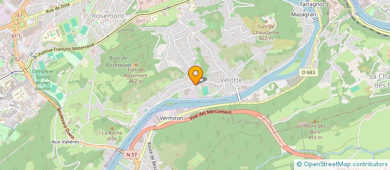 localisation de l'entreprise AMIS PLONGEURS COMTOIS à BESANCON
