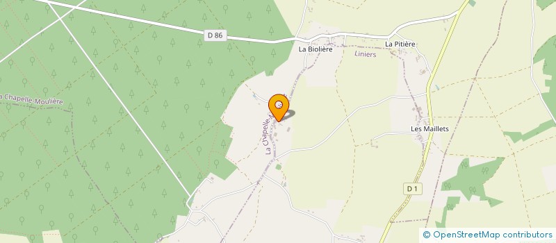 localisation de l'entreprise AMIS PONEY CLUB FORET MOULIERE à LINIERS