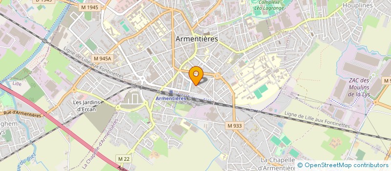 localisation de l'entreprise AMIS REUNIS ARMENTIEROIS à ARMENTIERES