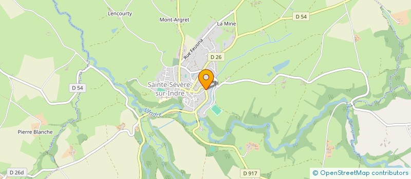 localisation de l'entreprise AMIS TOUR ET PATRIMOINE SEVEROIS à SAINTE-SEVERE-SUR-INDRE